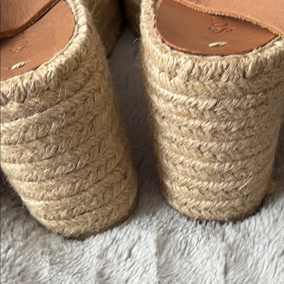 NWOT Soludos Minorca Tan Platform Espadrille Sandals with Ankle Strap Size 9.5 - Picture 10 of 11